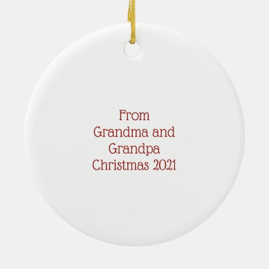 Merry Kiss Moose Keramisch Ornament (Achterkant)