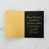 Merry Kisses Kerstmis Feestdagen Kaart (Binnen)