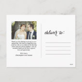 Merry Kisses Pas getrouwd Kerstmis Bedankt Feestdagenkaart (Achterkant)