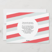 Merry Kisses Pas getrouwd Kerstmis Bedankt Feestdagenkaart (Achterkant)