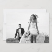 Merry Kisses Typography Kerstmis Full Bleed Photo Feestdagenkaart (Achterkant)