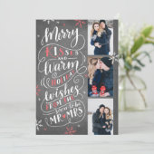 Merry Kisses Warm bewaart Datum 3 Rood Save The Date (Staand voorkant)
