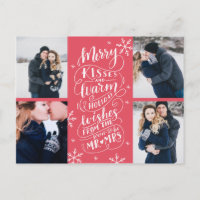 Merry Kisses Warm wil datum 4-foto opslaan