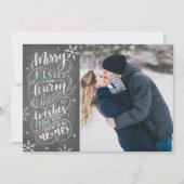 Merry Kisses Warm wil de Datum foto opslaan Save The Date (Voorkant)