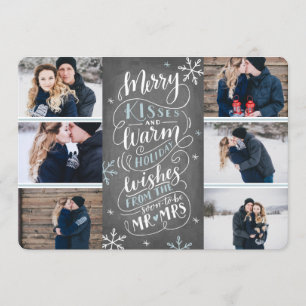 Merry Kisses Warm Wishes Save Date 6-Photo Save The Date