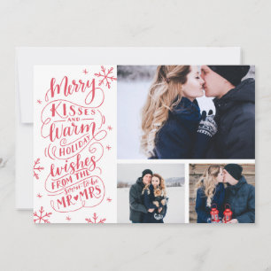 Merry Kisses Warm Wishes   Vakantie   White 3-Phot Save The Date