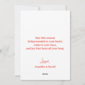 Merry Kissmas Candy Cane Wreath Photo Christmas  Feestdagenkaart (Achterkant)