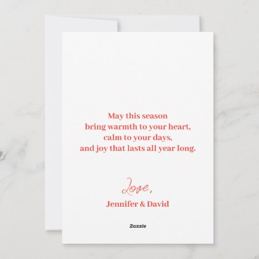 Merry Kissmas Candy Cane Wreath Photo Christmas  Feestdagenkaart (Achterkant)