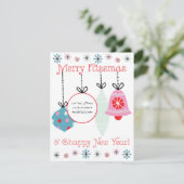 Merry Kissmas & Chappy New Year EOS Lip Balm Card Kaart (Staand voorkant)