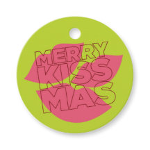 Merry Kissmas Gift Label