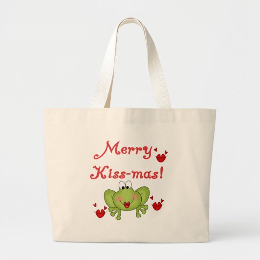 Merry Kissmas Grote Tote Bag (Voorkant)