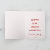 Merry Kissmas mijn liefde romantische kerst Feestdagen Kaart (Binnen)