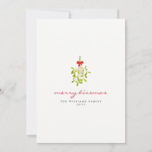 Merry Kissmas Mistletoe Christmas Kaarten