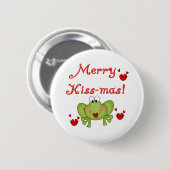 Merry Kissmas Ronde Button 5,7 Cm (Voorkant /achterkant)