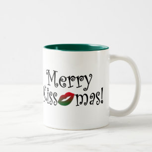 Merry Kissmas Tweekleurige Koffiemok