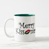 Merry Kissmas Tweekleurige Koffiemok (Links)