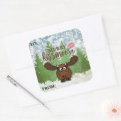 Merry Kissmoose Bewerkbaar TO/FROM Cadeau Label (Envelop)