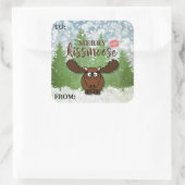 Merry Kissmoose Bewerkbaar TO/FROM Cadeau Label (Tas)