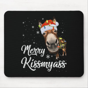 Merry Kissmy Donkey Sarcastic Xmas Funny Pajama Ch Muismat
