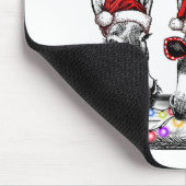 Merry Kissmyass Donkey Santa Hat String Lights Muismat (Hoek)