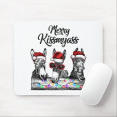Merry Kissmyass Donkey Santa Hat String Lights Muismat (Met muis)