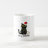 Merry Kissmyass Funny Cat Christmas Lights Premium Koffiemok (Center)