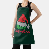 Merry Kissmyass Funny Christmas Apron Schort (Insitu)