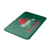 Merry Kissmyass Funny Christmas Bath Mat (Gekanteld)