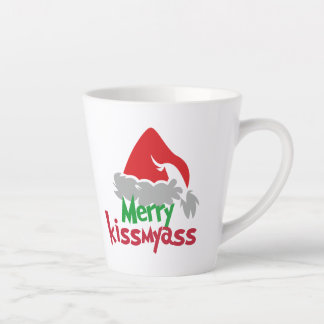 Merry Kissmyass Funny Christmas Latte Mug Mok