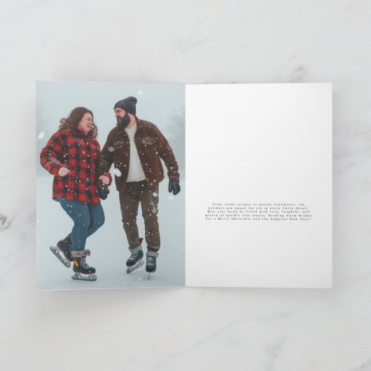 Merry Kitschmas Retro Ornament Vakantie Familie Feestdagen Kaart (Binnen)