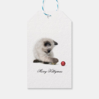 Merry Kittymas cadeau label Cadeaulabel