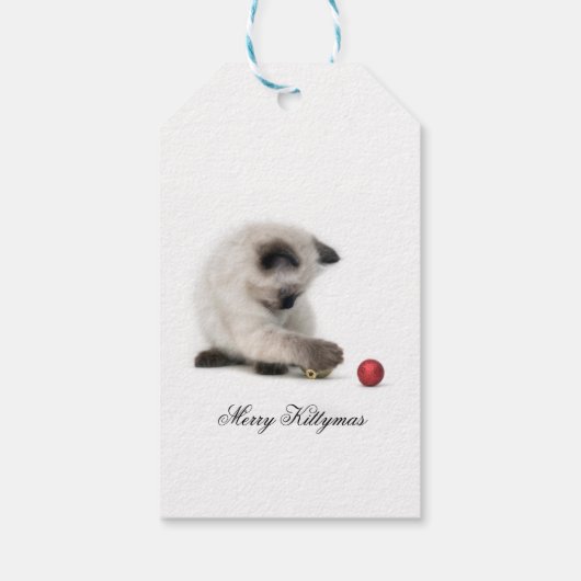 Merry Kittymas cadeau label Cadeaulabel (Achterkant)