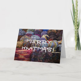 Merry Knitmas-kaart Feestdagen Kaart