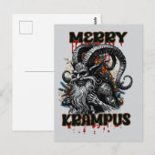 Merry Krampus Briefkaart (Voorkant / Achterkant)