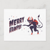 Merry Krampus Briefkaart (Voorkant)