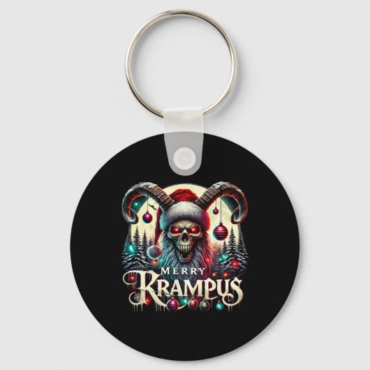 Merry Krampus Christmas Krampus Is Coming To Town Sleutelhanger (Voorkant)