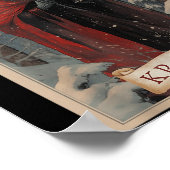 Merry Krampus Christmas Xmas Horror Ugly Sweater E Poster (Hoek)