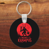 Merry Krampus Christmas Xmas Horror Ugly Sweater E Sleutelhanger (Voorkant)