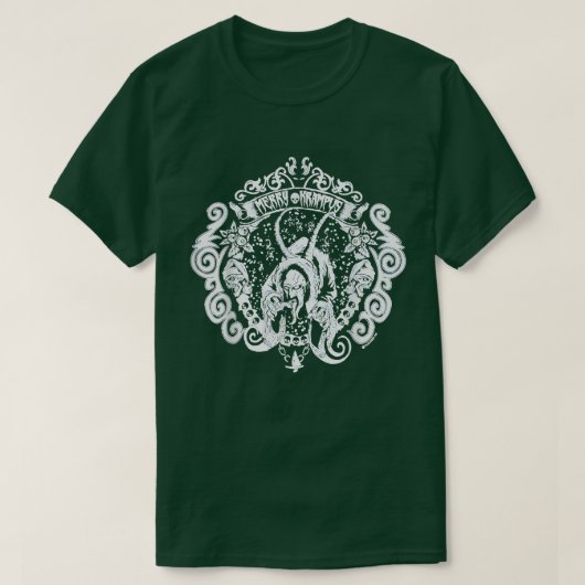 Merry Krampus Claus kerstMannen Vrouwen T-shirt (Design voorkant)