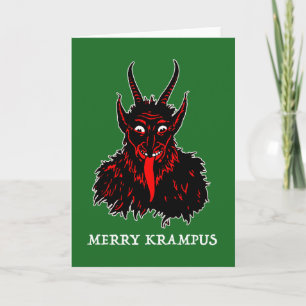 MERRY KRAMPUS FEESTDAGEN KAART