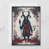 Merry Krampus Feestdagenkaart (Voorkant)
