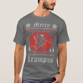 Merry Krampus Horror Christmas  Evil Pajama Evil P T-shirt