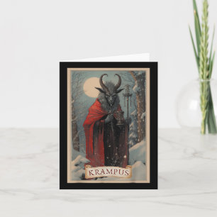 Merry Krampus Horror Kerst Lelijke Trui Kwaad P Kaart
