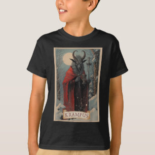 Merry Krampus Horror Kerst Lelijke Trui Kwaad P T-shirt