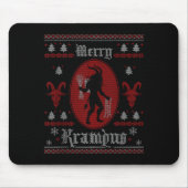Merry Krampus Horror Soky Evil Funny Ugly Christma Muismat (Voorkant)