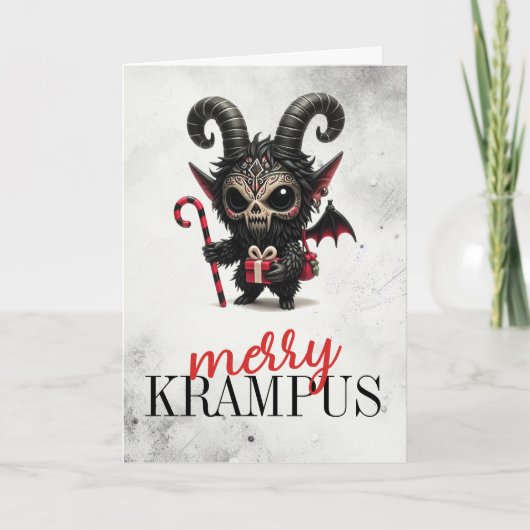 Merry Krampus Kaart (Voorkant)