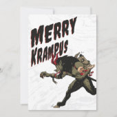 Merry Krampus-kerstfeestkaart Feestdagenkaart (Voorkant)