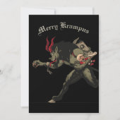 Merry Krampus-kerstfeestkaart Feestdagenkaart (Voorkant)