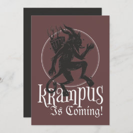 Merry Krampus-kerstfeestkaart Feestdagenkaart