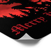 Merry Krampus Kerstmis Horror Ugly Sweater E Poster (Hoek)